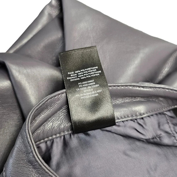 Aritzia Wilfred The  Melina Pant Size 4 High Rise Straight Leg Vegan Leather - Picture 9 of 9